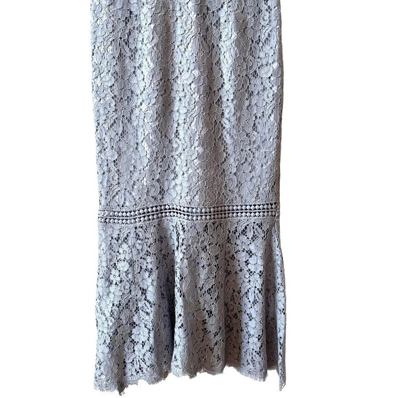 Bardot Womens V Neck Sleeveless Floral Lace Midi Dress Blue Size X Small NWT - Picture 6 of 9